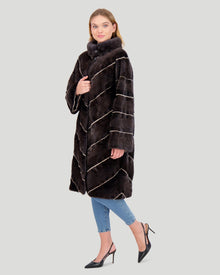 Mink Sections Short Coat | Women | Aurora