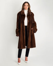 Mink Short Coat | Women | Scanbrown (V1)