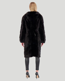 Mink Short Coat | Women | Black (V3)