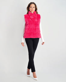 Mink Vest | Women | Fuschia