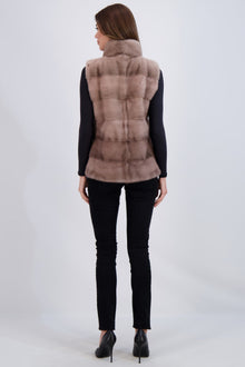 Mink Vest | Women | Smoky Rose