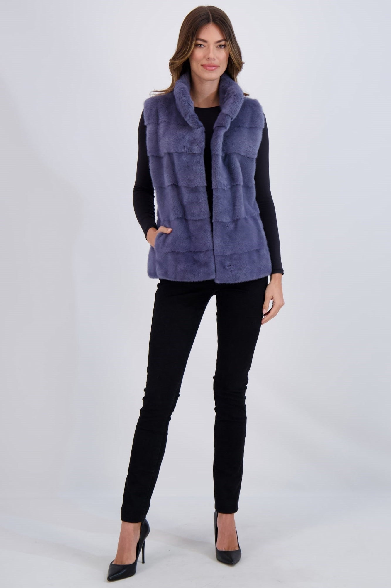 Mink Vest | Women | Lapis