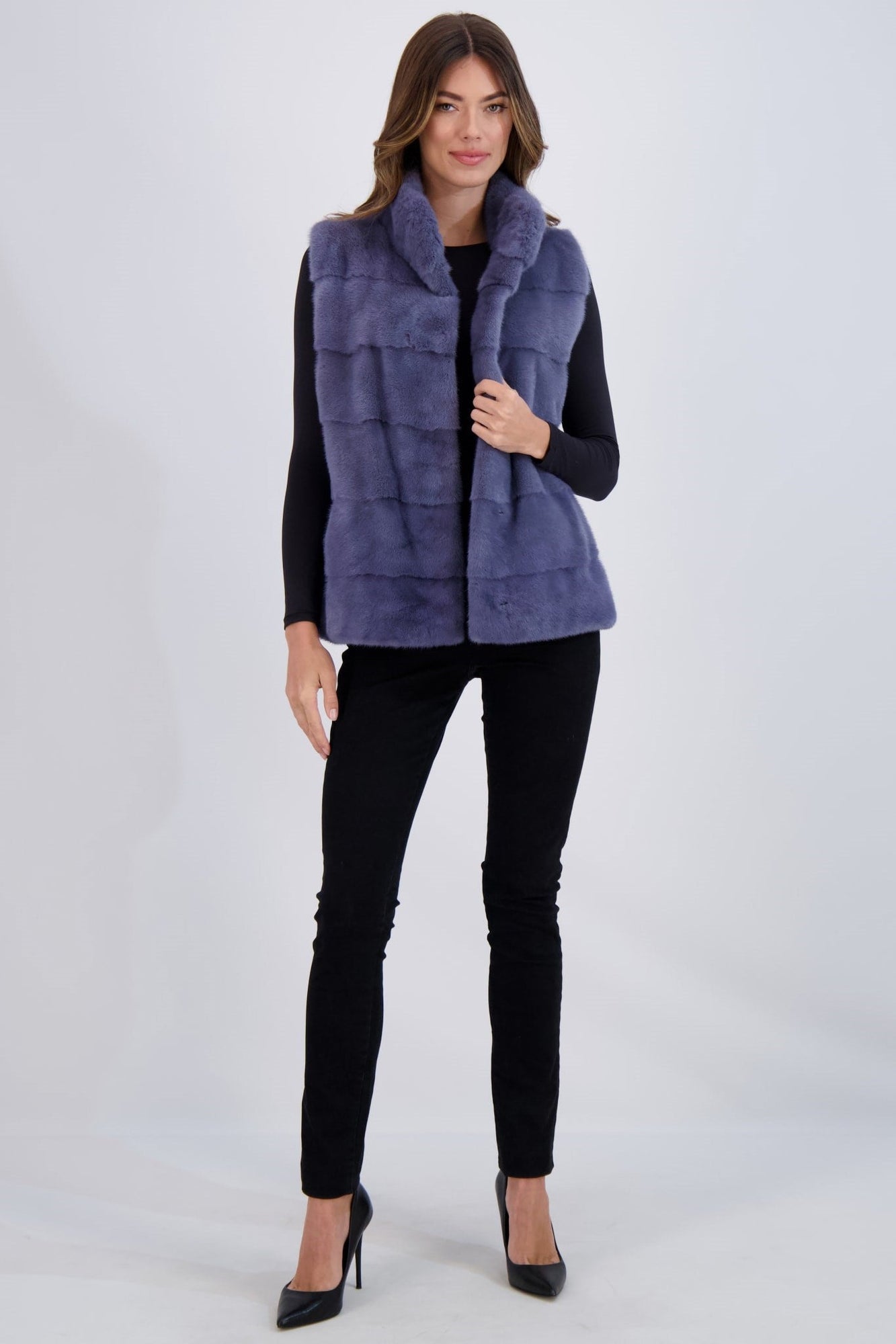 Mink Vest | Women | Lapis