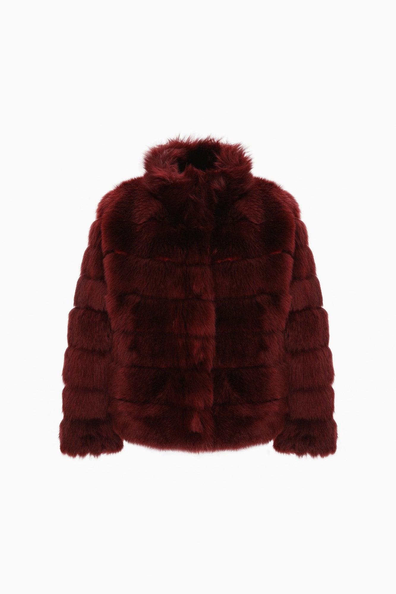 Reversible Merinillo Shearling Lamb Jacket With Cropped Sleeves | Women | Wine x Wine