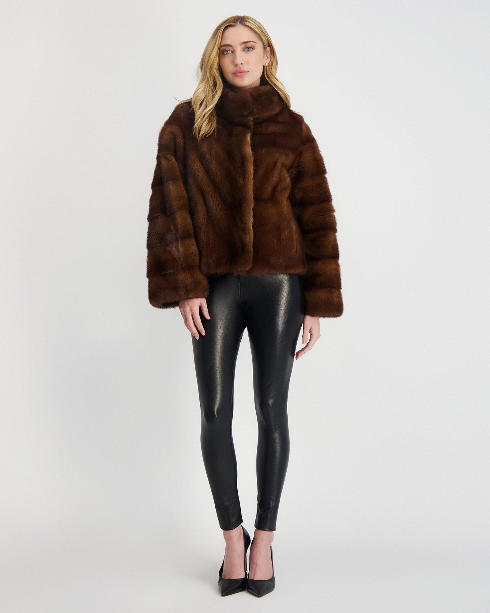 Reversible Mink Jacket | Women | Scanbrown (V1)