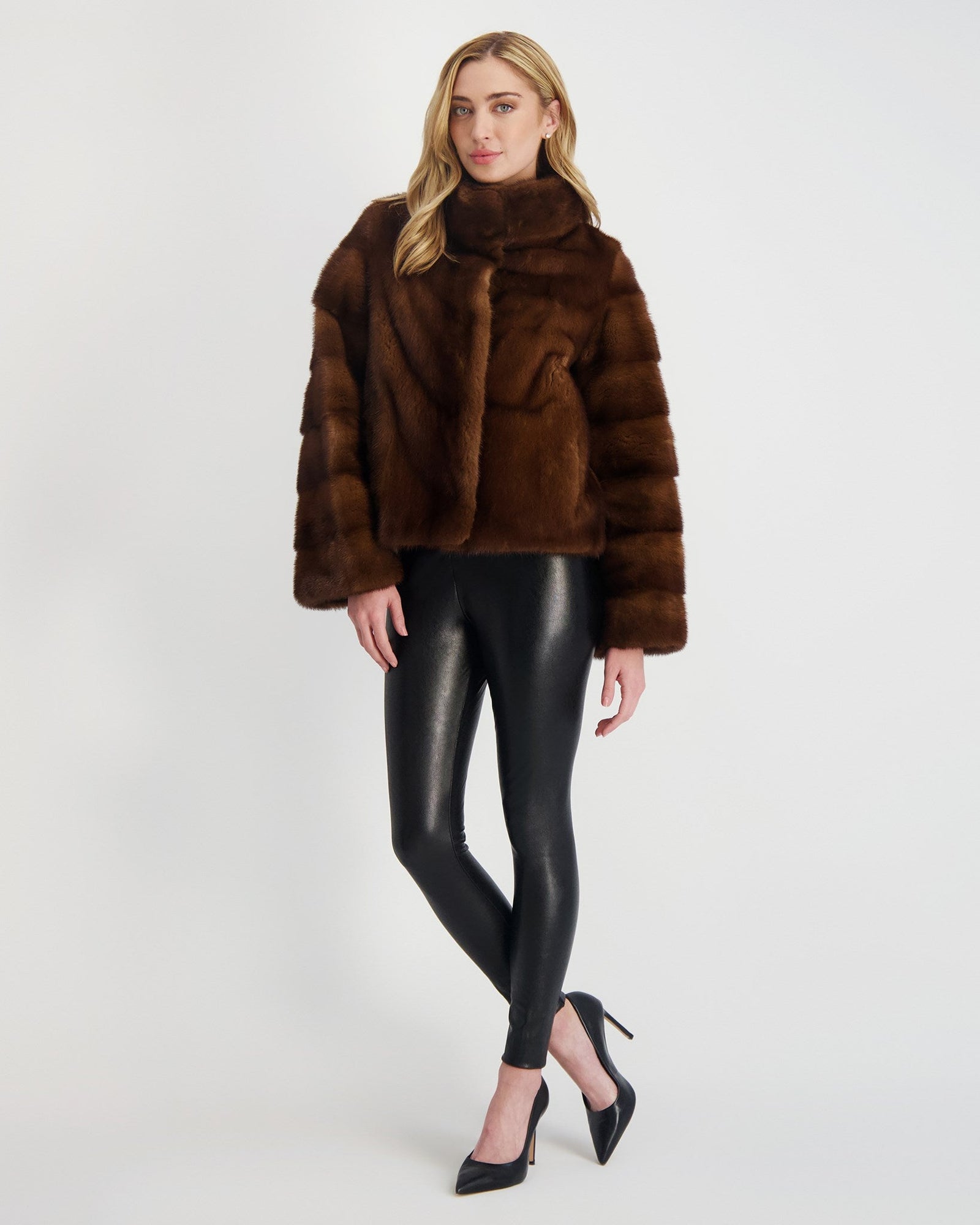 Reversible Mink Jacket | Women | Scanbrown (V1)