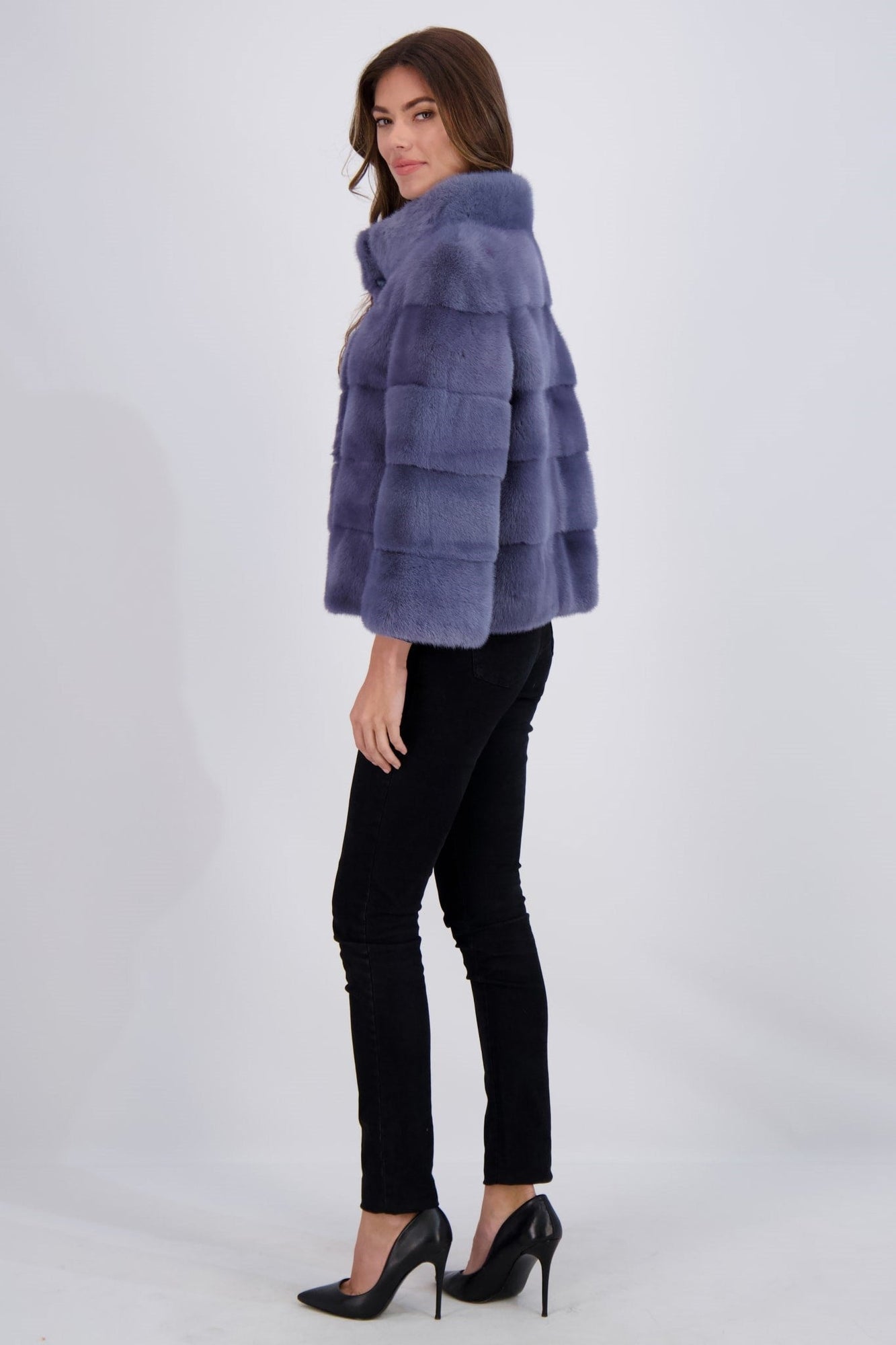 Reversible Mink Jacket | Women | Lapis