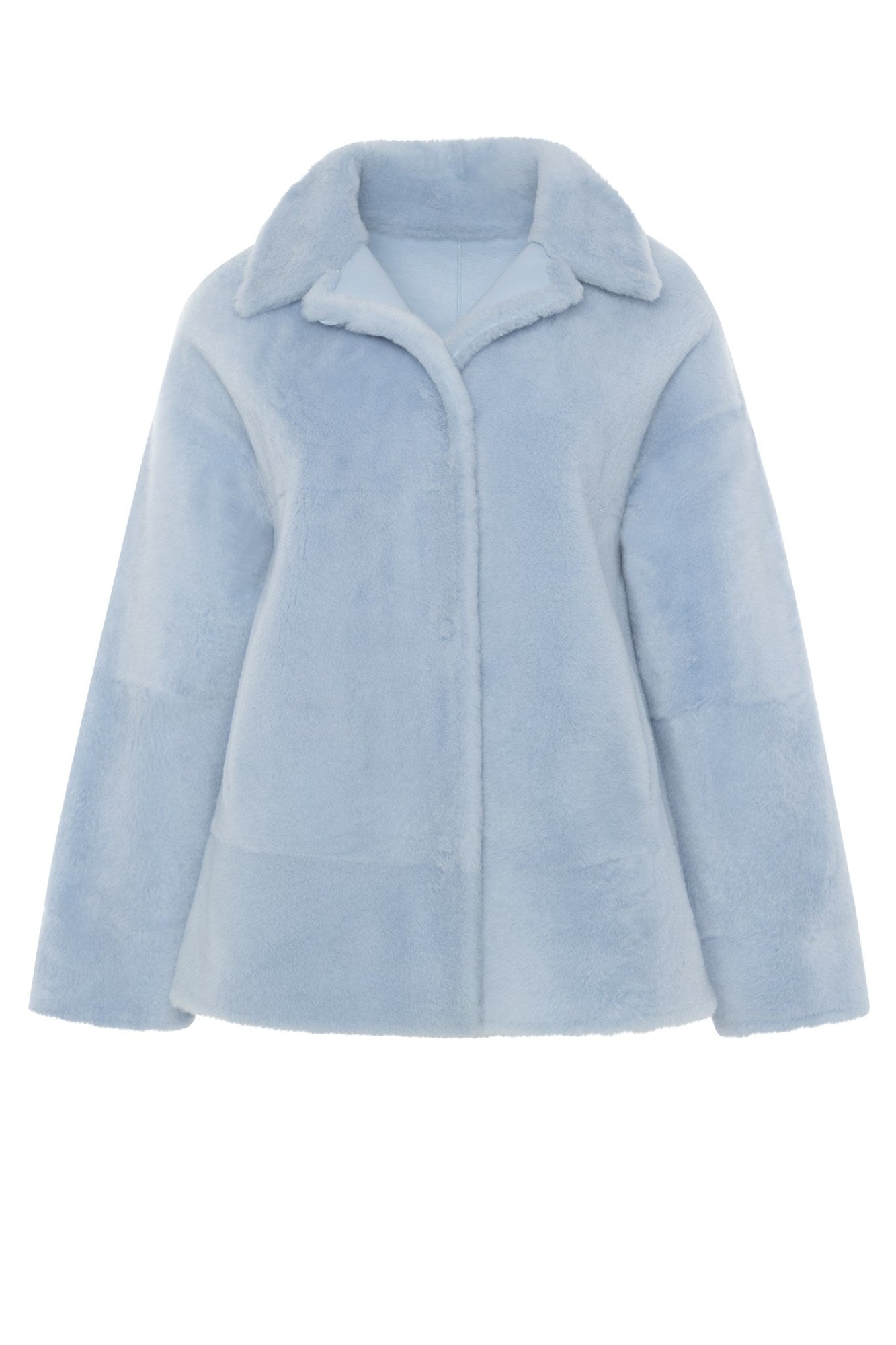 Reversible Shearling Lamb Jacket | Women | Light Blue