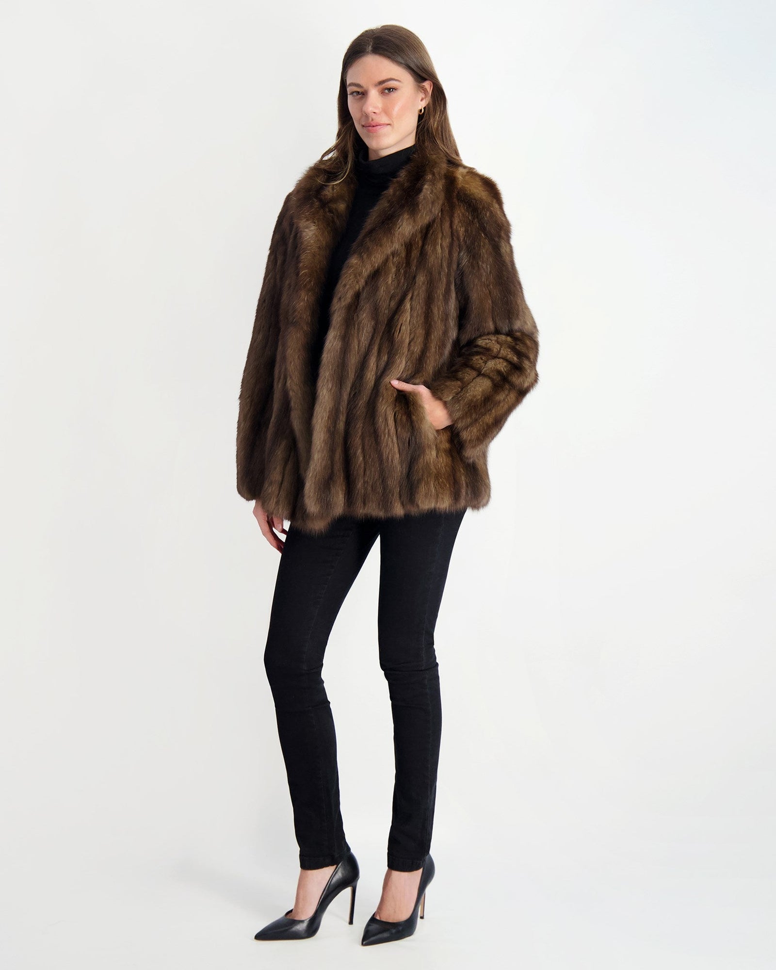 Russian Sable Jacket | Women | Brown (V1)