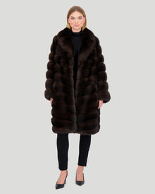 Sable Coat | Women | Dark Brown