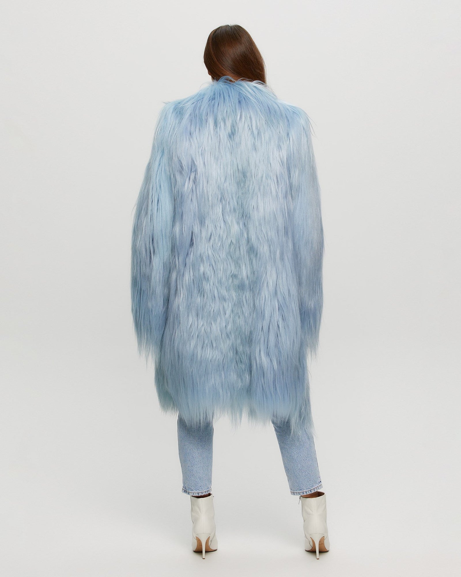 Select Goat Short Coat | Women | Blue