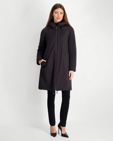 Select Shearling Lamb Parka Reversible To Nylon | Women | Black x Black