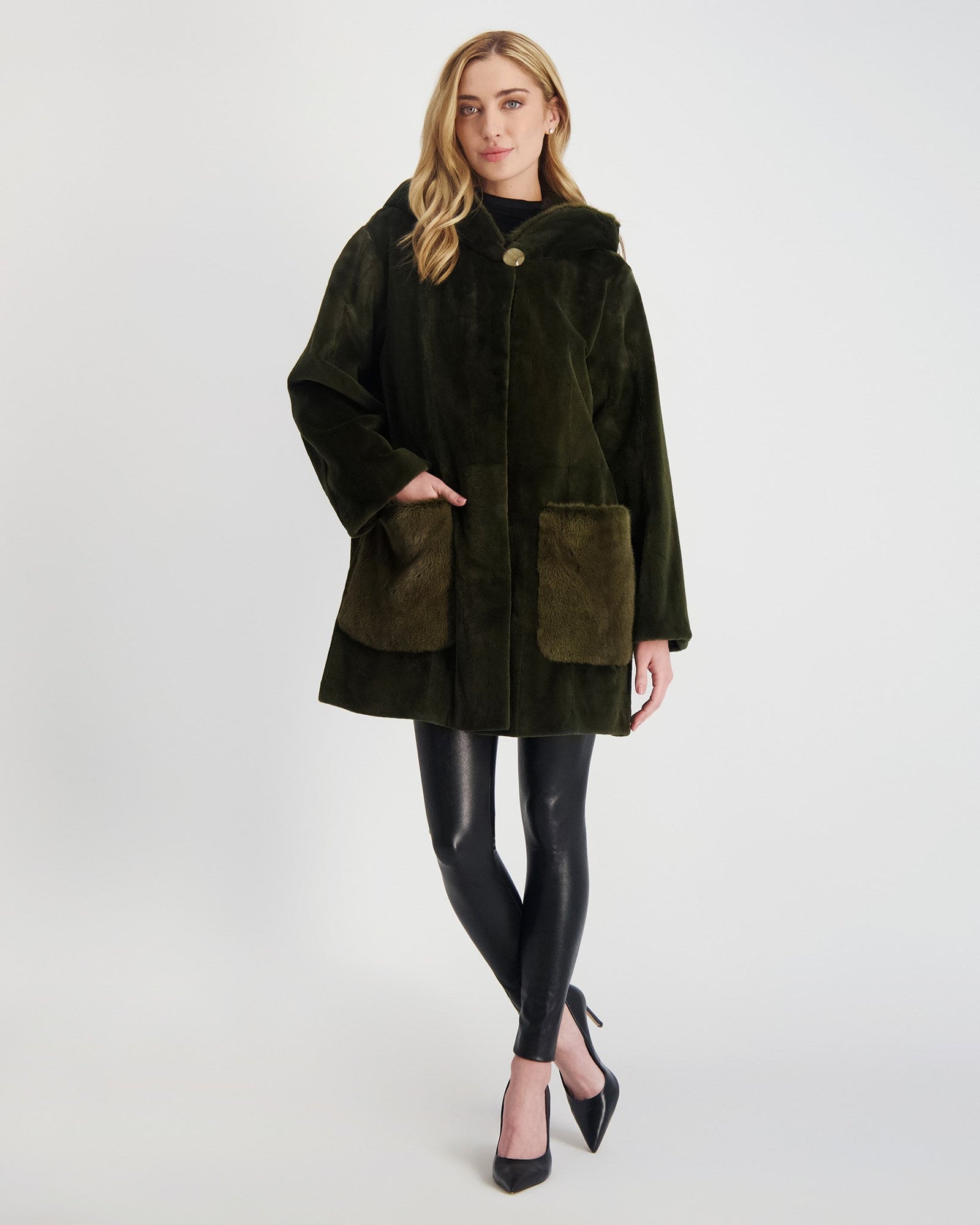 Mink Parka | Women | Olive Green