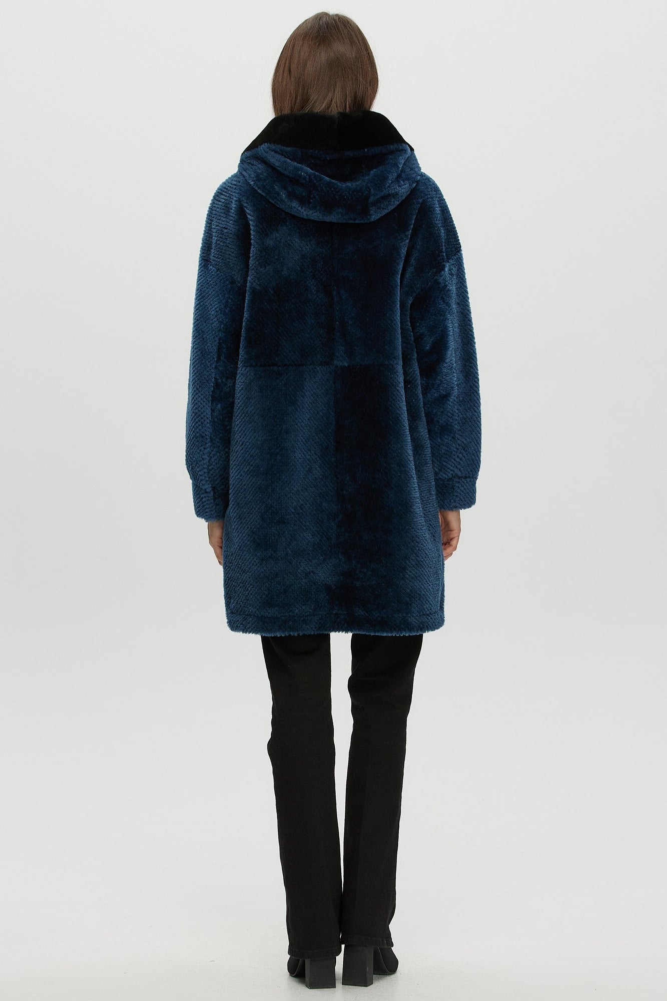 Shearling Lamb Parka | Women | Blue