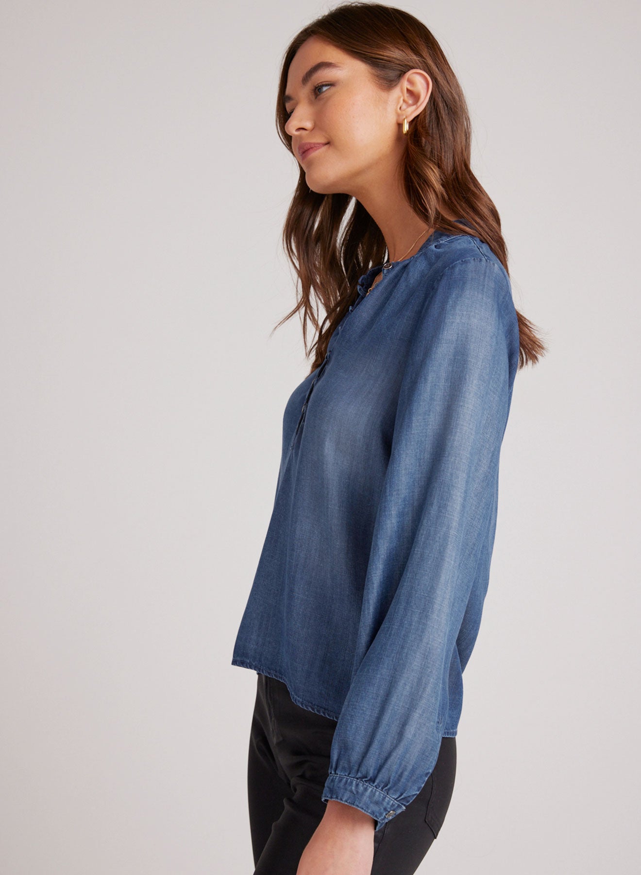 Half Placket Pullover - Moonlight Wash