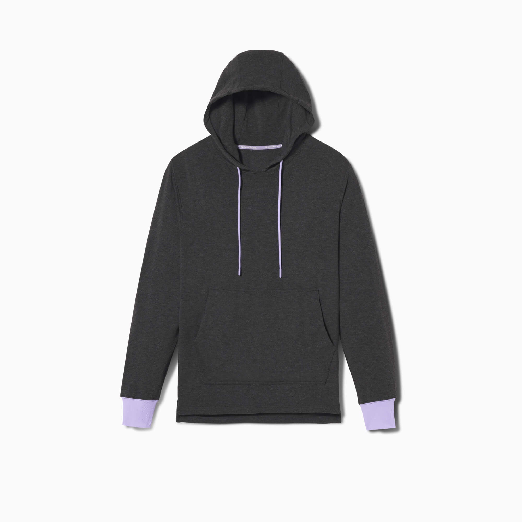 Modal French Terry House Hoodie | Gray/Lavender