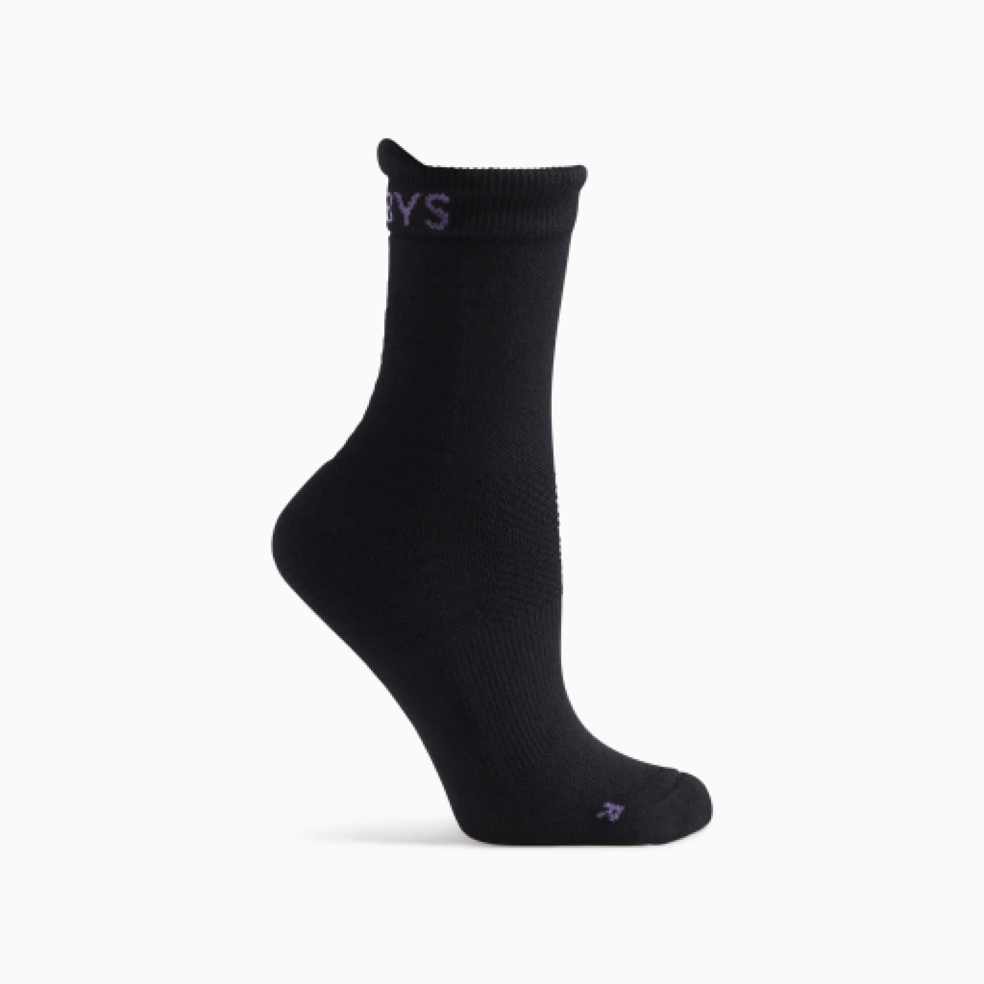 Cotton Socks with Silicone Grips | Black
