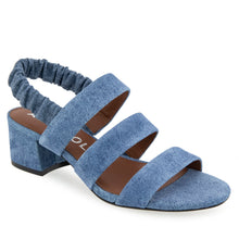 Clarissa Sandal Dress Block Heel | Blue Jean Suede