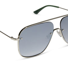 Womens | Cynthia Sunglasses | Silver | Grey Gradient With Silver Flash Polarized Lenses