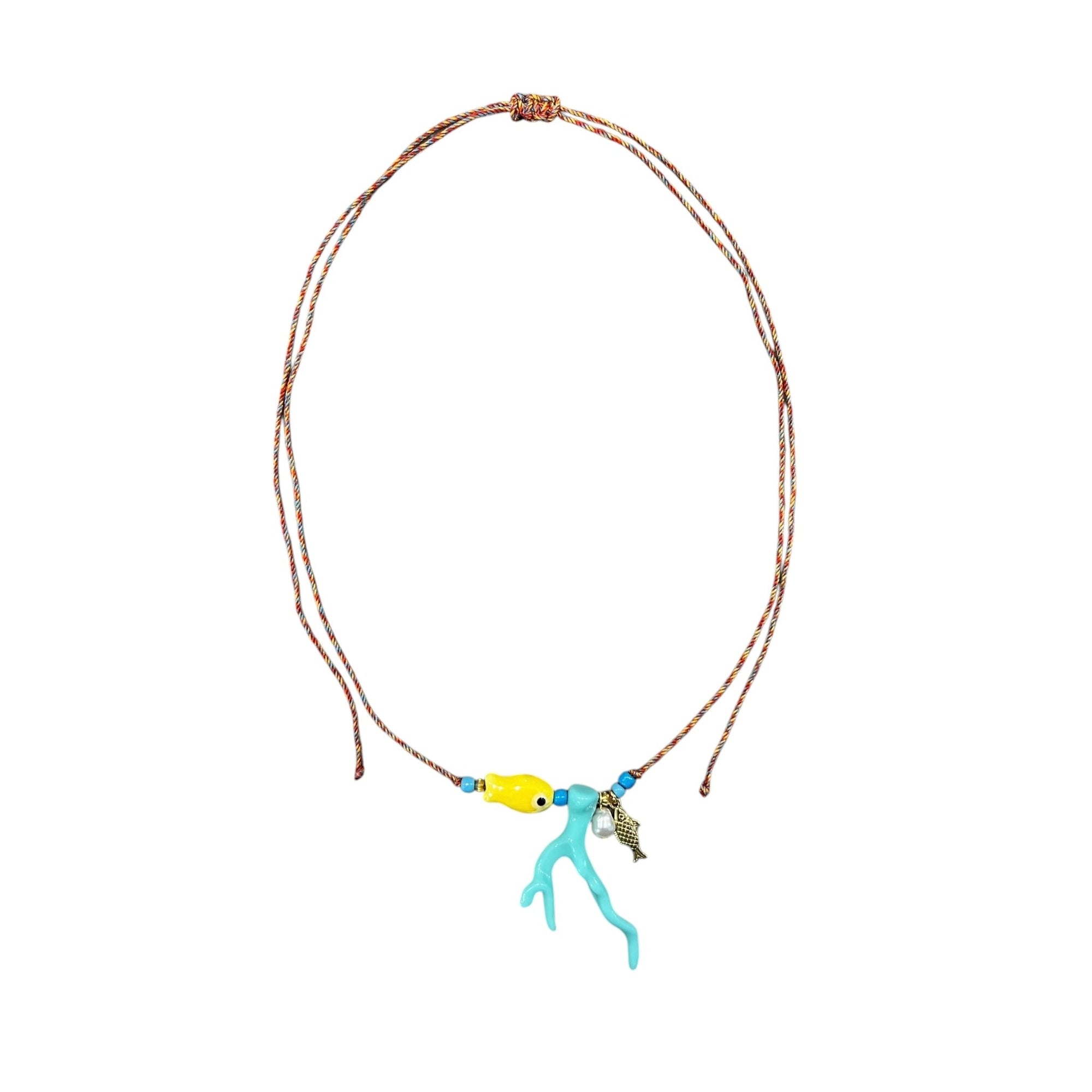 Finn Yellow Necklace | Multicolor