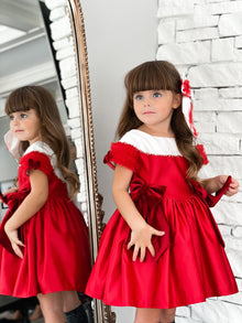 Holly Red Ceremony Dress - Petite Maison Kids