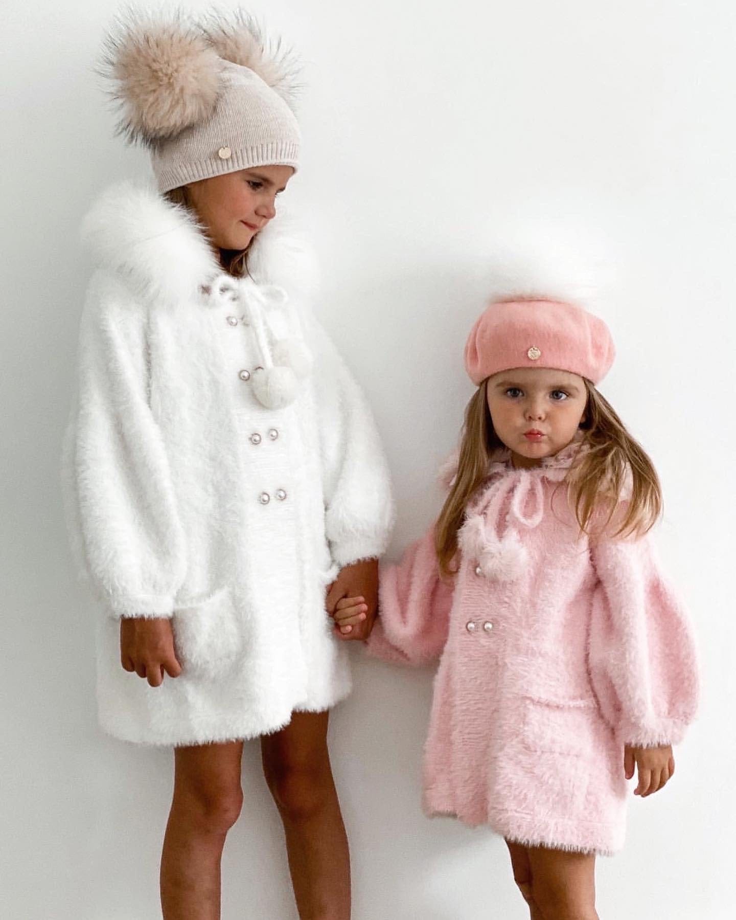 Milana Rose Sweater Coat - Petite Maison Kids