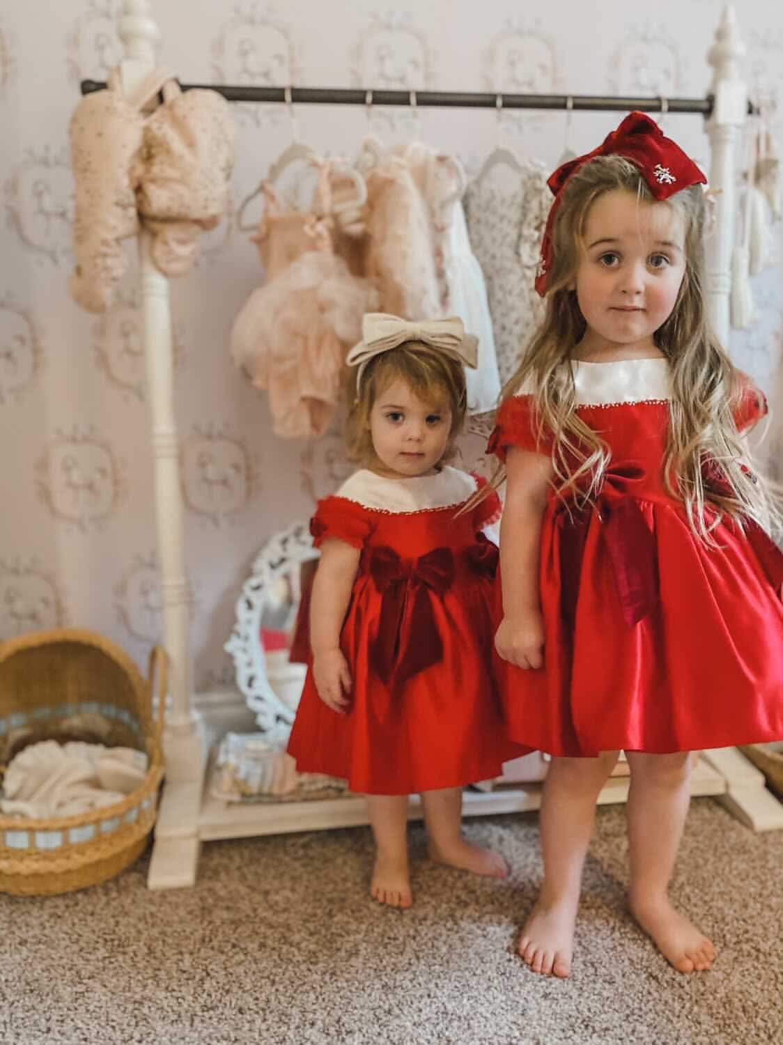 Holly Red Ceremony Dress - Petite Maison Kids