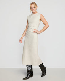 Riley | Iman Cotton Twill Split-Hem Dress in Size Small