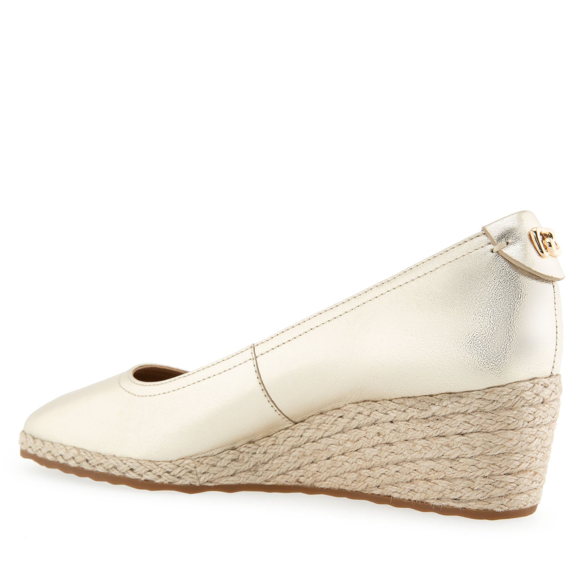 Roma Dress Wedge | Soft Gold Leather