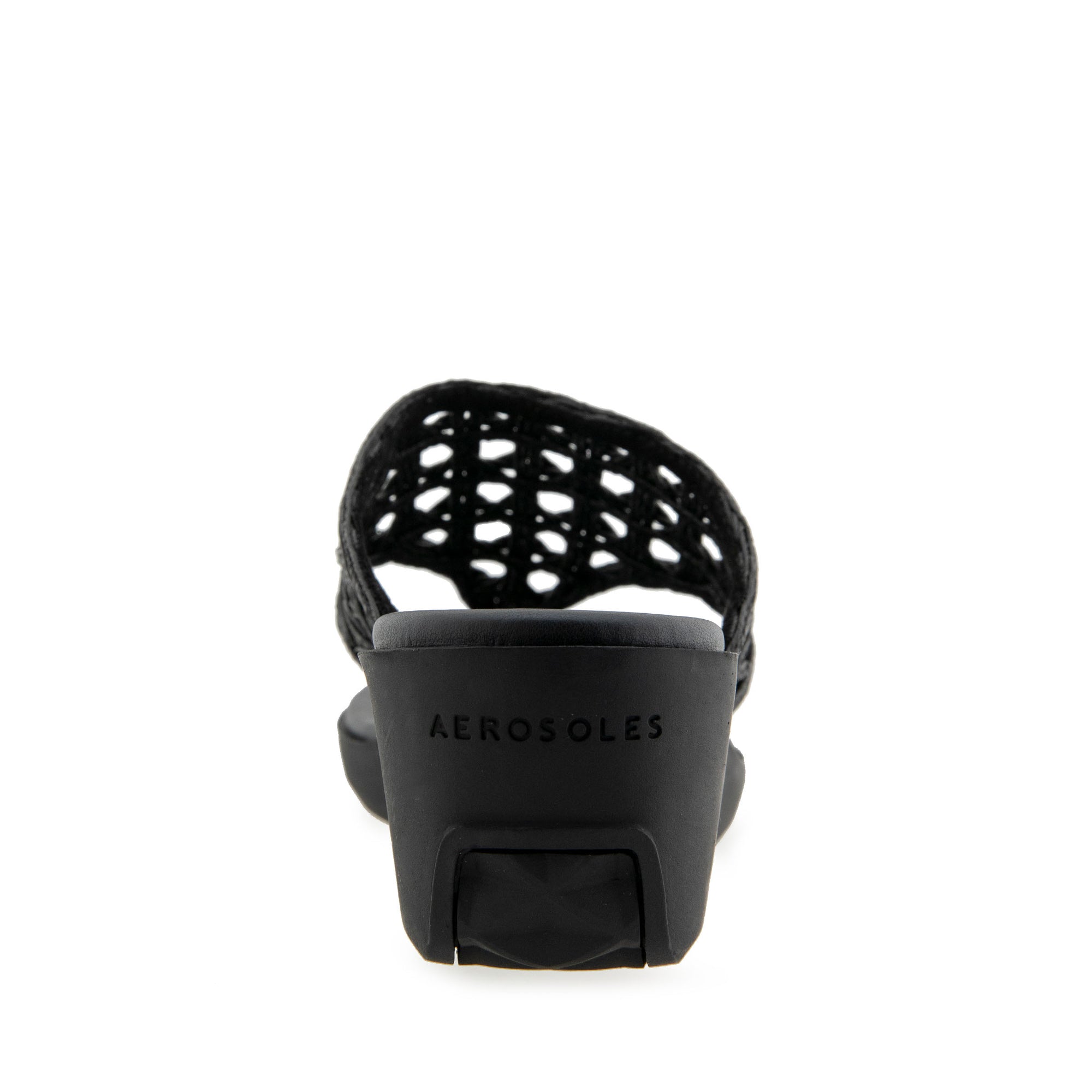 Ivie Sandal Wedge | Black Raffia