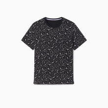 Ultra-Soft French Terry Tee | Black Leopard/Black