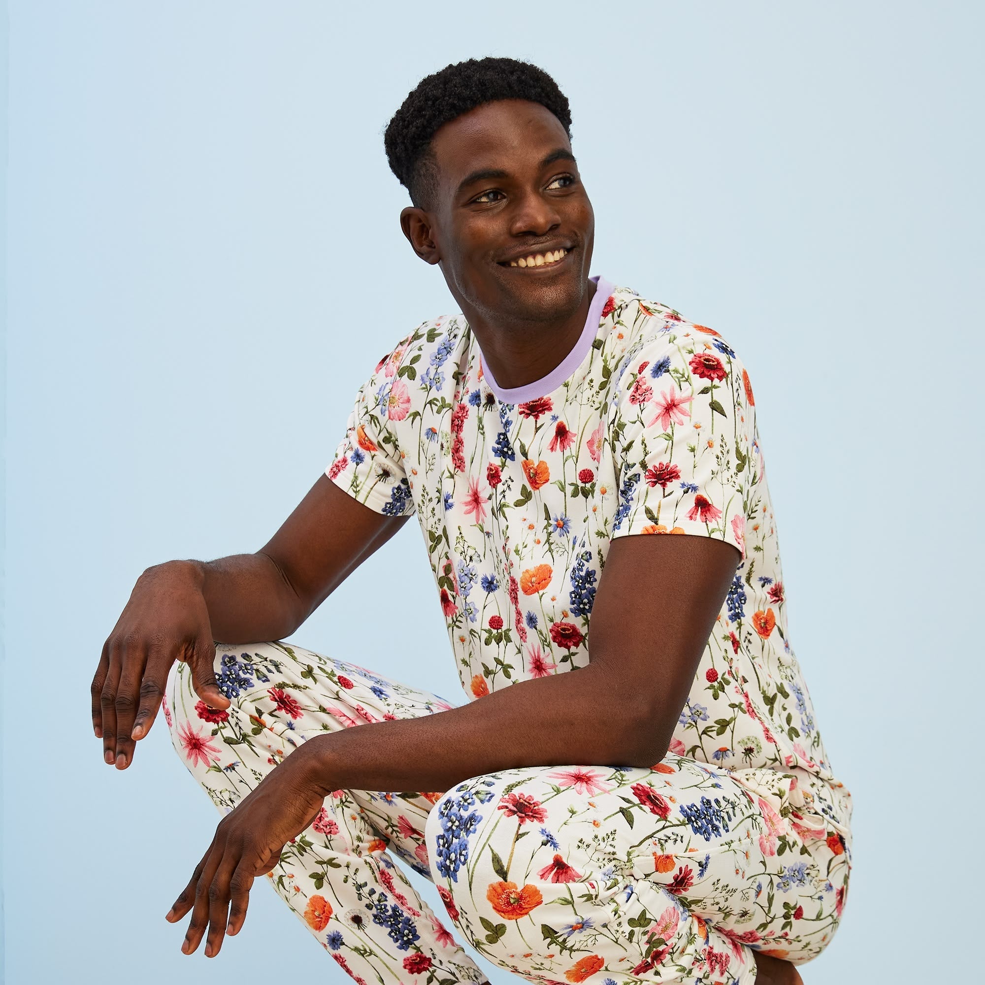 Modal French Terry Lounge Tee | Bouquet