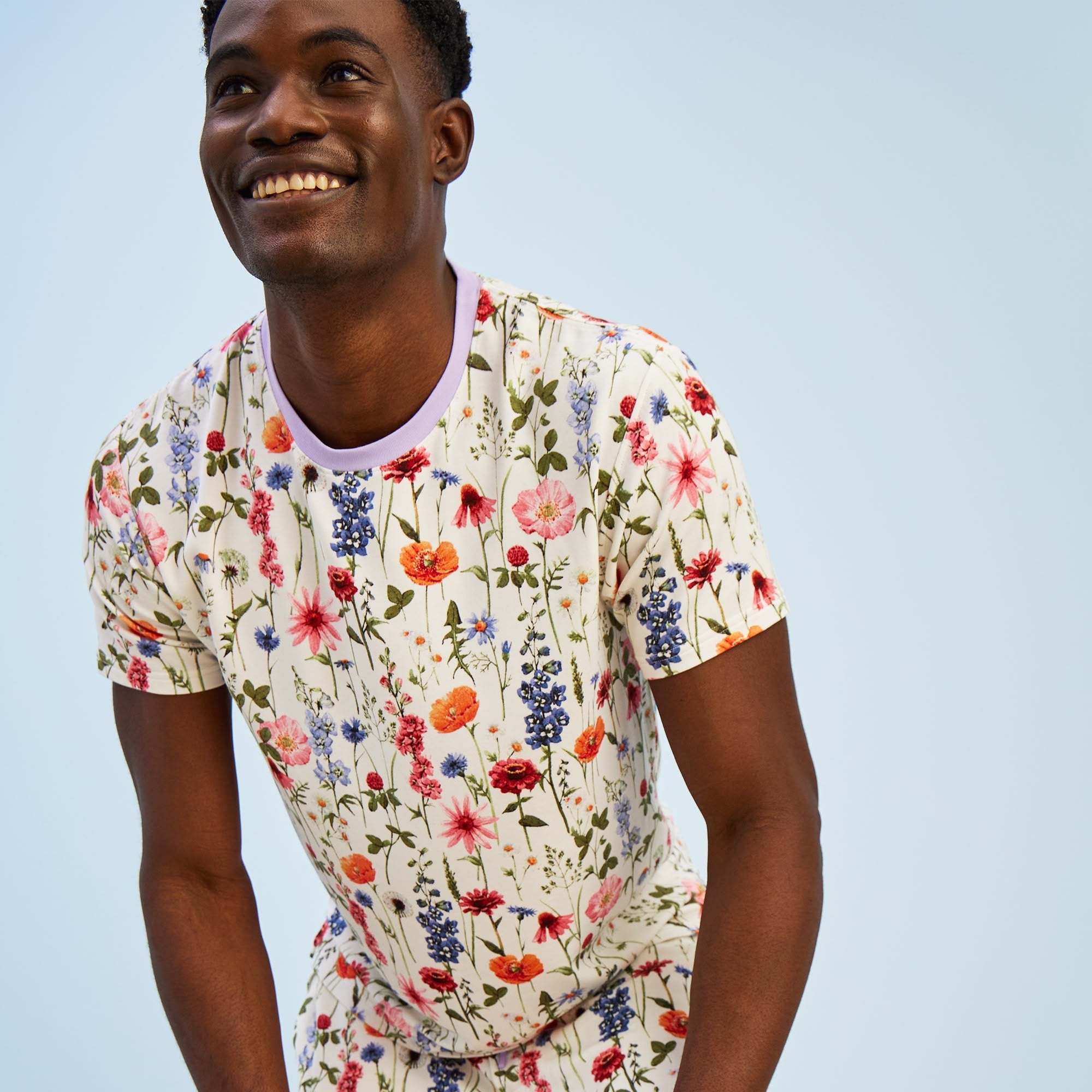 Modal French Terry Lounge Tee | Bouquet