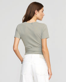 Renée | Jude Cropped Tie-Front Top in Size Small