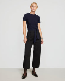 Riley | Jude Cropped Wrap Top in Size Small