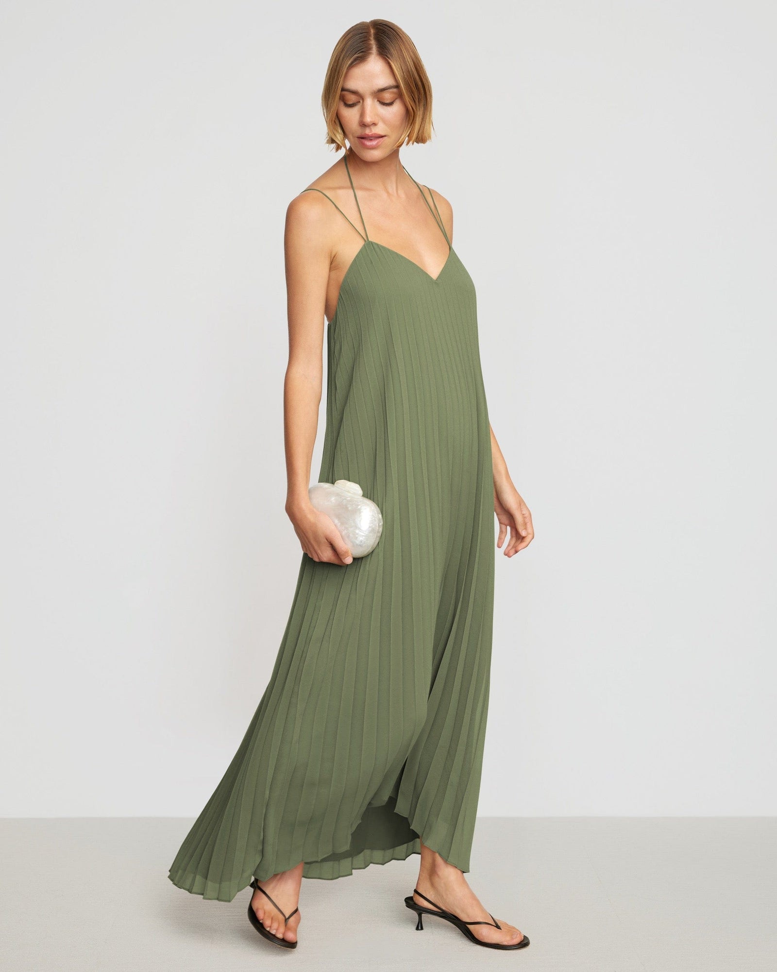 Joanna | Juliette Pleated Maxi Dress in Size Small