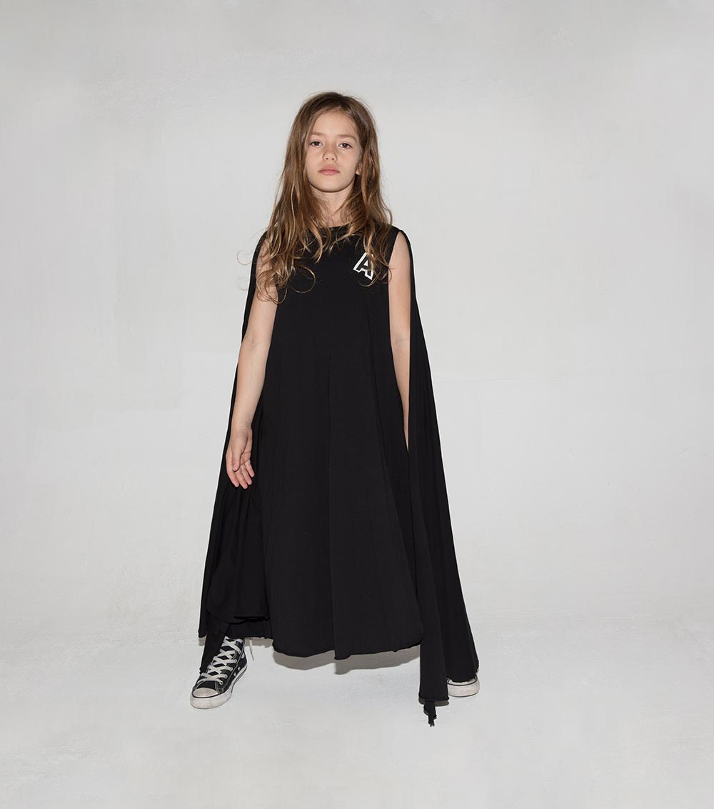 Kid | Maxi Balloon Dress | Black