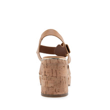 Zephyr Sandal Dress Platform | Tan Burnished Leather