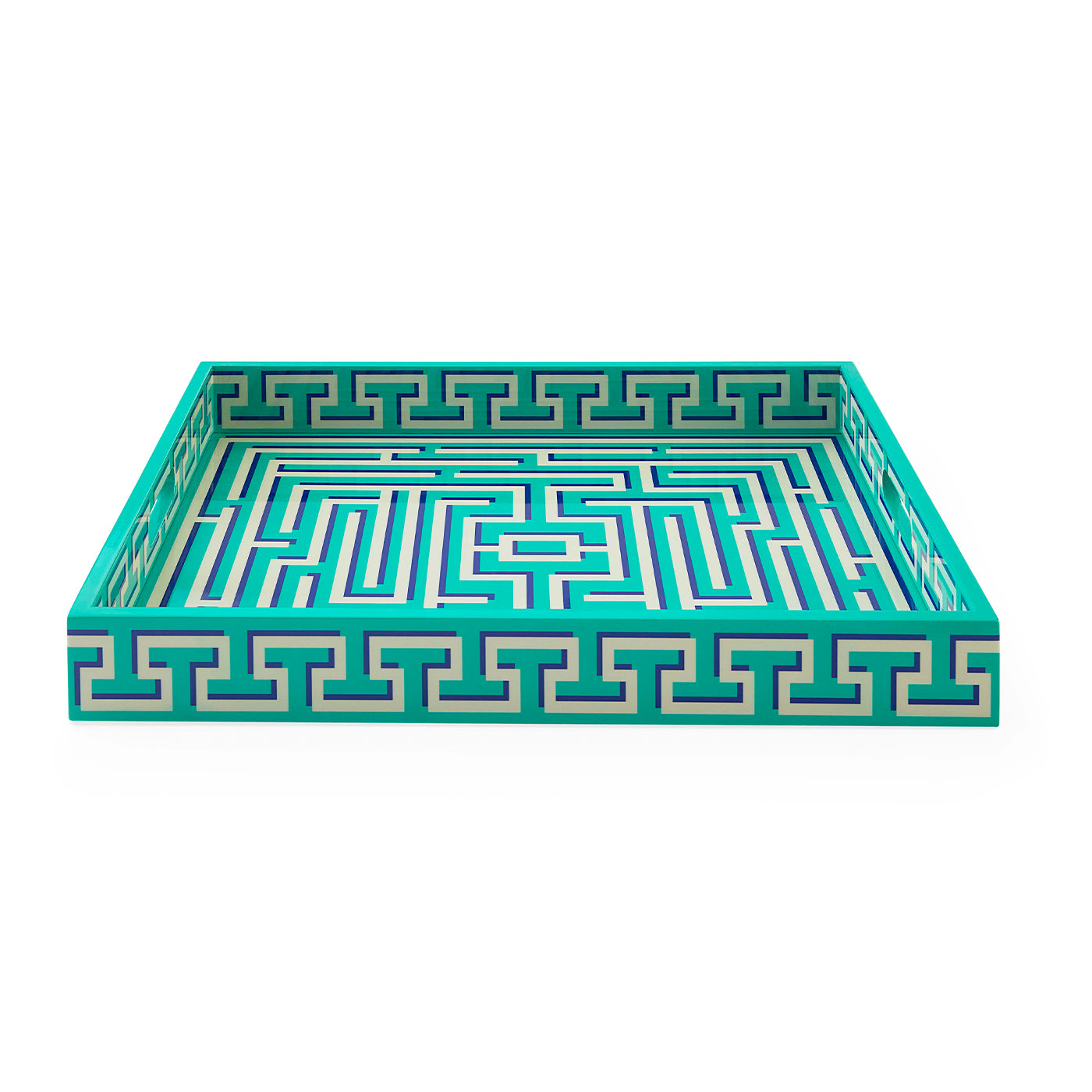 Labyrinth Lacquer Tray - front view