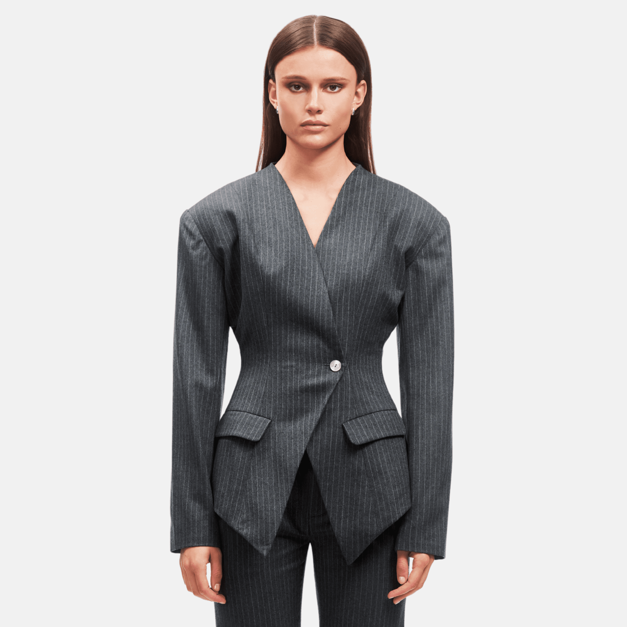 OW Collection LANI Blazer Blazer 250 - Grey Stripe