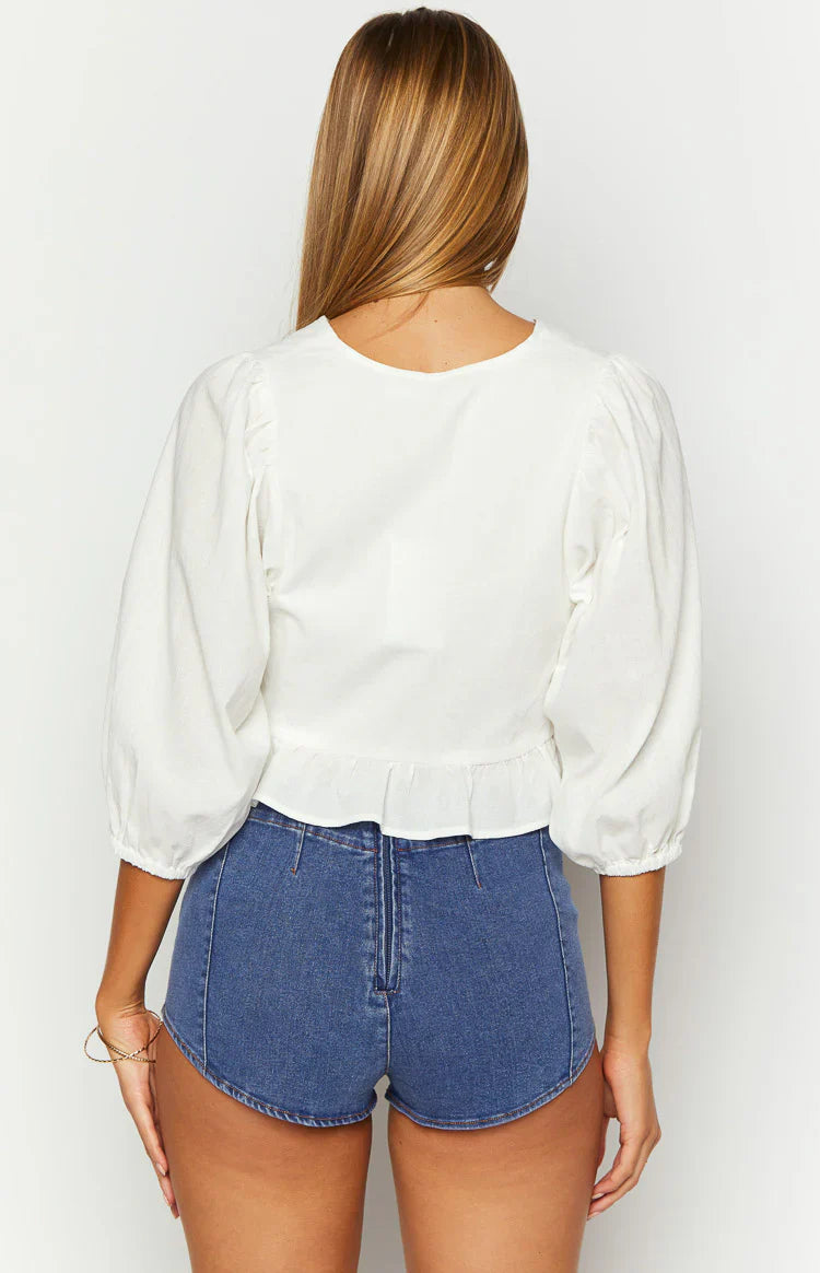 Leisha Micro Shorts | Dark Denim