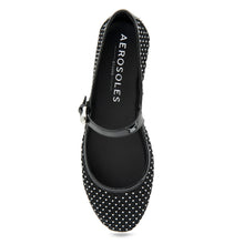 Peggy Casual Flat | Crystal/Black Mesh Fabric