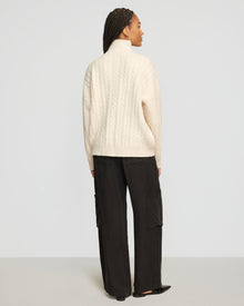 Dido | Liam Chunky Cable Knit Sweater in Size Small