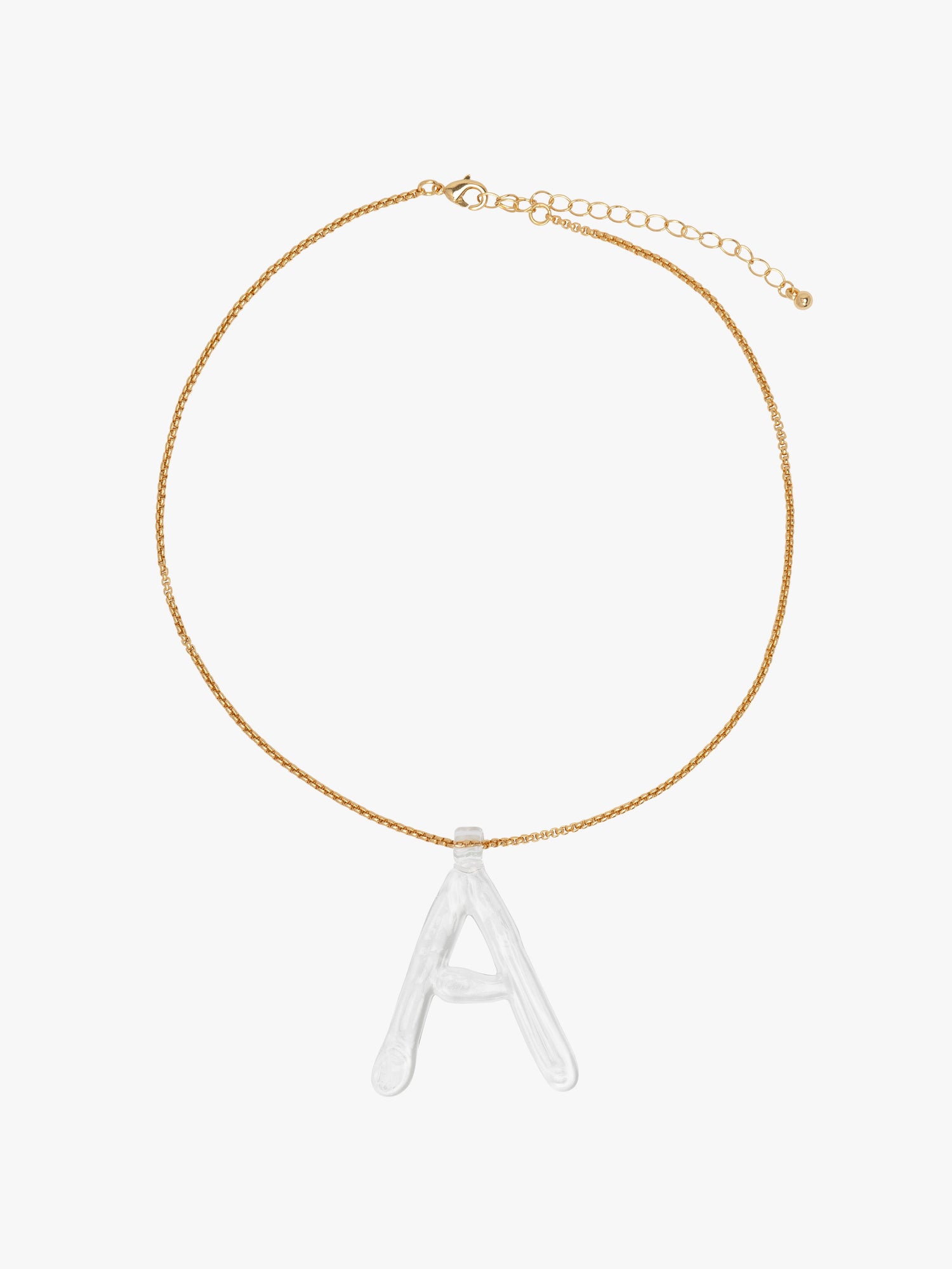Initial Necklace | Clear