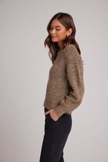 Long Sleve Crew Sweater - Rustic Oak