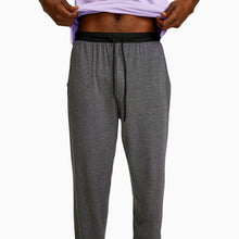 Breathable Modal French Terry Sweatpants | Gray/Black