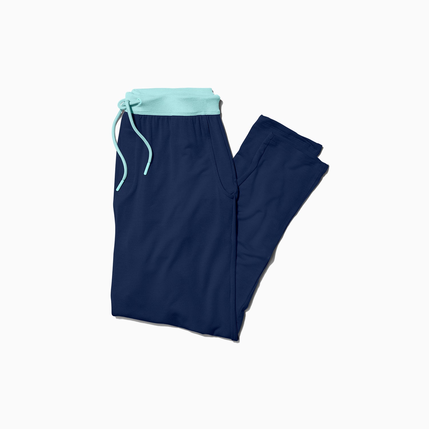 Modal French Terry Long House Shorts | Navy/Mint