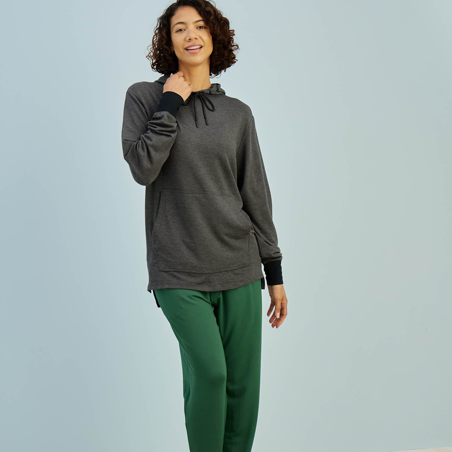 Breathable Modal French Terry Sweatpants | Hunter Green