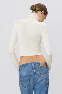 CROPPED FITTED TURTLENECK TOP - ETERNE