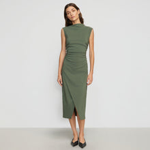 Renée | Manon Asymmetric-Neck Ruched Dress in Size Extra Small